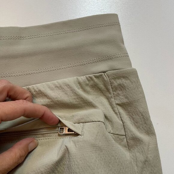 Athleta Pant Trouser Trekkie North Jogger Tan Neutral Hiking Climbing Abrasion - Picture 8 of 13